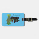 Recherche de dessin de chat bagages étiquettes Illustration