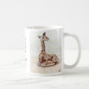 Recherche de girafe tasses Aquarelle