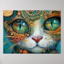 Recherche de visage coloré posters Psychédélique