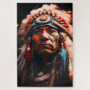 Recherche de chef indien puzzles Plumes