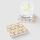 Recherche de motif scandinave dessous de verres Coloré