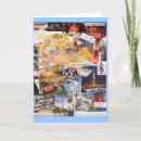 Recherche de collage de voyage vœux cartes Coloré