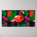 Recherche de flamingo art Feuilles de palmiers
