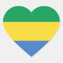 Recherche de drapeau en forme de coeur autocollants Pays