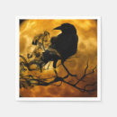Zoek naar zwarte kraai servetten Raven