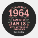 Recherche de 1964 autocollants Anniversaire