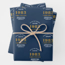 Recherche de quarantième anniversaire papier cadeau Ajoutez votre nom