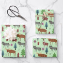 Recherche de loup sauvage papier cadeau Forêt