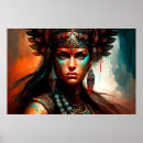 Recherche de guerrière femme posters Portrait