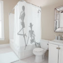 Recherche de humour rideaux douche Squelette