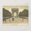Recherche de arc triomphe vintage cartes postales Français