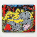 Recherche de éléphants drôles tapis souris Rétro