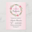 Recherche de lavande confirmation invitations Rose