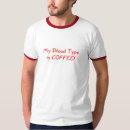 Recherche de groupe sanguin tshirts Café