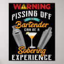 Zoek naar barman posters Waarschuwing