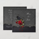 Recherche de damassé noire rouge invitations Gothique