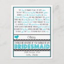 Recherche de nièce invitations Turquoise