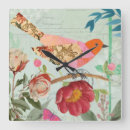 Recherche de oiseaux chanteurs horloges Fleurs