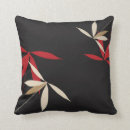 Recherche de japonais de fleurs coussins Noir