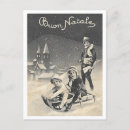 Recherche de scène neige cartes postales Enfants