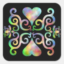 Recherche de retro rainbow autocollants Coeur