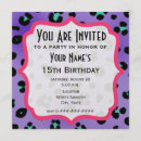 Recherche de motif léopard invitations Fête