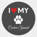 Recherche de chien cocker autocollants Amour
