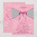 Recherche de fête du bonbon 16 invitations Rose