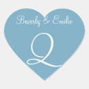 Recherche de coeur mariage autocollants Monogramme