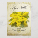 Recherche de mimosa vœux cartes Jaune