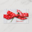 Zoek naar rood lint visitekaartjes Bloem