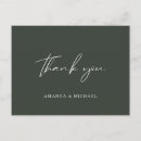 Recherche de mariage remerciements cartes postales Vert