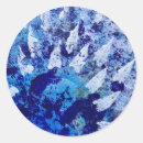 Zoek naar bloem lucht stickers Blauw