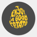 Recherche de pommes terre autocollants Jetons