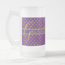 Recherche de pois violet tasses Monogrammé