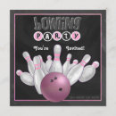 Recherche de goupilles de bowling invitations Fête d'anniversaire