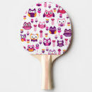 Recherche de hibou raquettes ping pong Bleu
