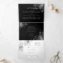Recherche de triples invitations Noir et blanc