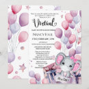 Recherche de elephant baby shower fille invitations Pour tous