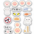 Recherche de chaton adorable autocollants Dessin