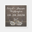 Zoek naar hoefijzer servetten Landbruiloft