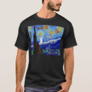 Recherche de peintures célèbres tshirts Nuit étoilée