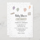 Recherche de post baby shower invitations Ballons