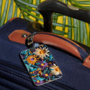 Recherche de papier de bagages étiquettes Fleurs