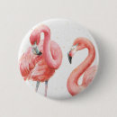 Recherche de flamant tropical badges Aquarelle