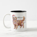 Recherche de noël de golden retriever tasses Vacances