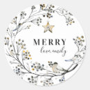 Recherche de oiseau de noël autocollants Pour elle