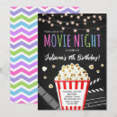 Zoek naar filmnacht uitnodigingen Movie night verjaardagsuitnodiging