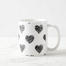 Recherche de dessin noir blanc tasses Pour elle