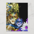 Zoek naar venetiaanse maskers briefkaarten Masquerade